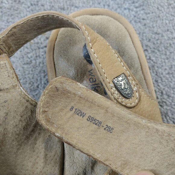 SoftWalk Bolivia Sandals Womens Size 8.5 W Shoes Adjustable Slip On Brown - Picture 9 of 10